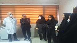 بازدید سرزده معاون آموزشی دانشگاه از پاویون دستیاران خانم در بیمارستان کوثر